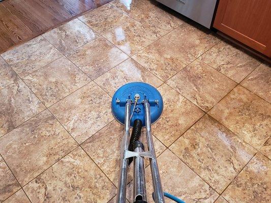 Ceramic and grout cleaning