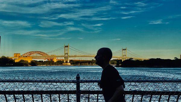 Sundown on the East River Greenway