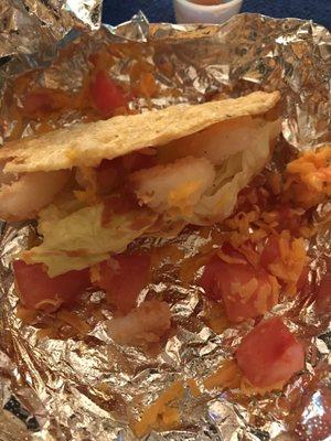 The shrimp taco