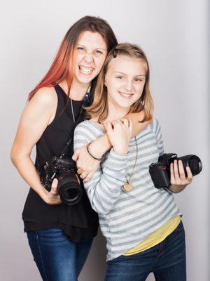 Candice and oldest daughter, Destiny (aka the occasional assistant)