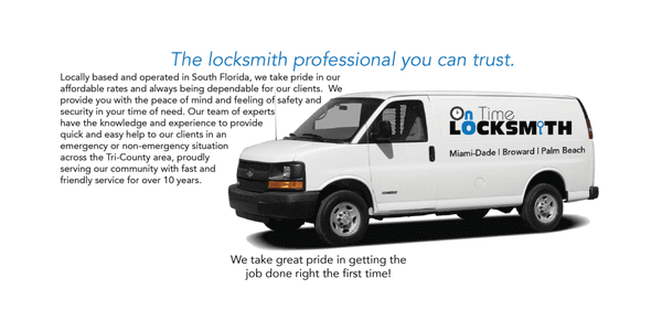 We respond to all jobs in a quick and timely manner 24 hours a day 7 days a week