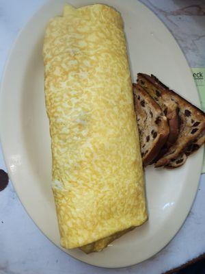 Ray's Omelet and Raisin Toast