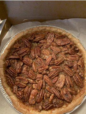 As you can see, the pecan pie is loaded with pecans and so flavorful!