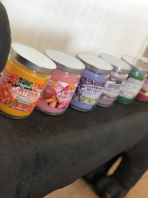 Pet odor candle