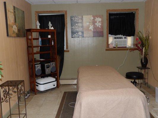 Massage room, monthly specials!!