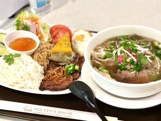 Combo Pho and Combo Rice