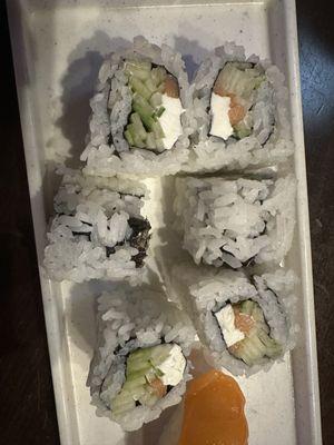 Philly roll and Salmon "sake"