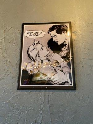 Wall art from Top it Off Pizza