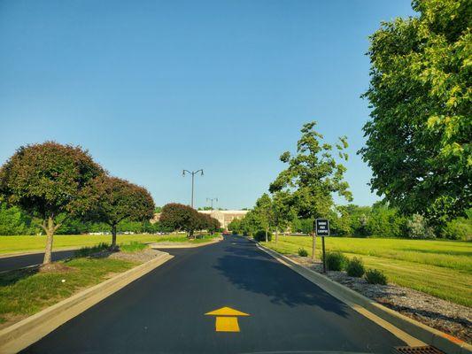 WOW !  New Asphalt was completed over the holiday weekend!  A Smooth Entrance  Drive in on Wednesday 5/31/2023