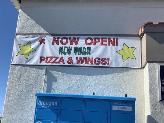 Now Open banner for NY Pizza And Wings in Mesa