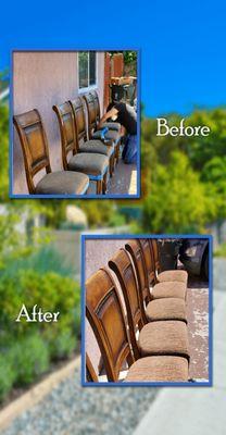 From. AL Cleaning Services. Upholstery Cleaning before & after.