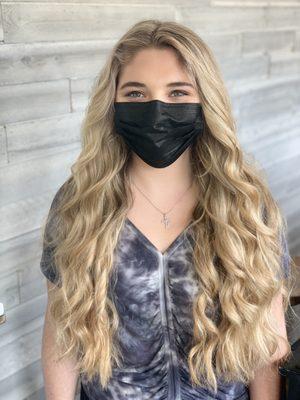 Blonde beauty. 4 hours of work. Balayage and teased highlights some of the techniques for this girl.