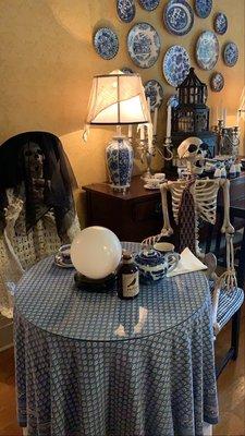 Halloween Decor at the tea room