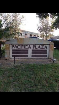 Located on the Pacifica plaza