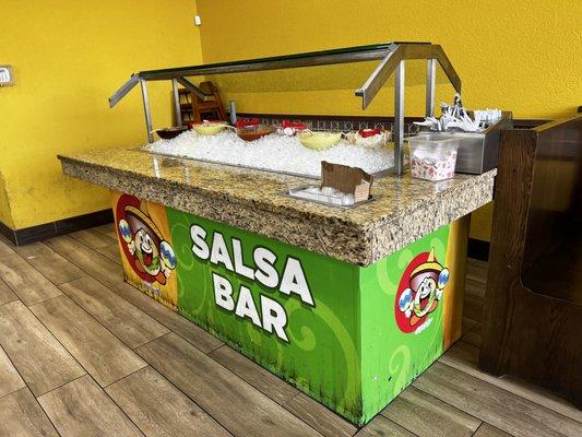 Salsa bar.