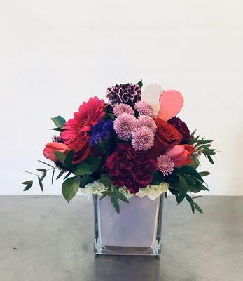 Just a little Happy Valentine's Day arrangement.