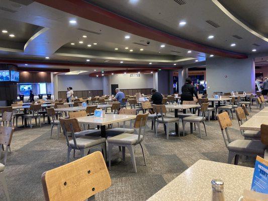 Dine-in tables at Market Place.