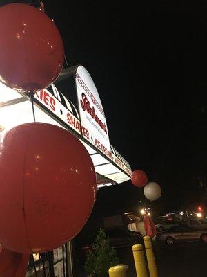 The front marquee.