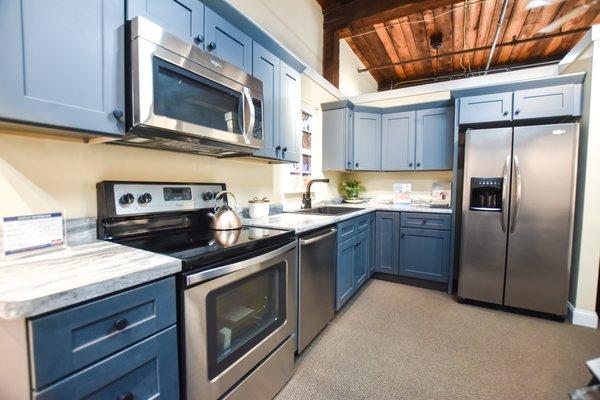 kitchen display in Norfolk Kitchen & Bath Nashua