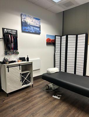 Physical Therapy treatment room.