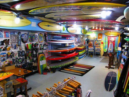 Inside Island Trader Surf Shop in Stuart FL