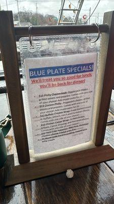 Blue Plate specials