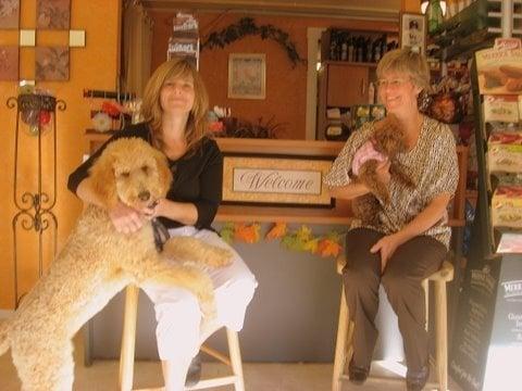 Karla (right) with Colleen (left) Salon manager