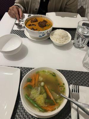 Vegan duck & Veggie Soup