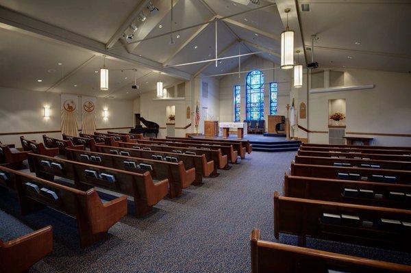 The beautiful chapel at Henry Ford Village