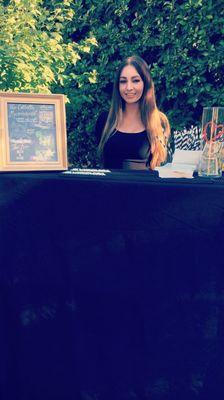 Ashley, our star bartender