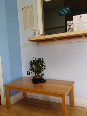 Part of the waiting room