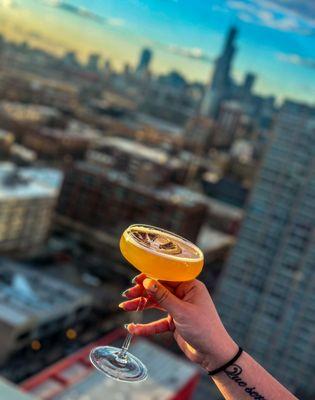 Cheers to date night cocktails with a view!