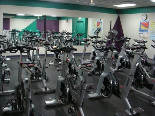 East Coast has 20 spinning bikes and awesome instructors that will get your blood pumping.Great for all fitness levels!