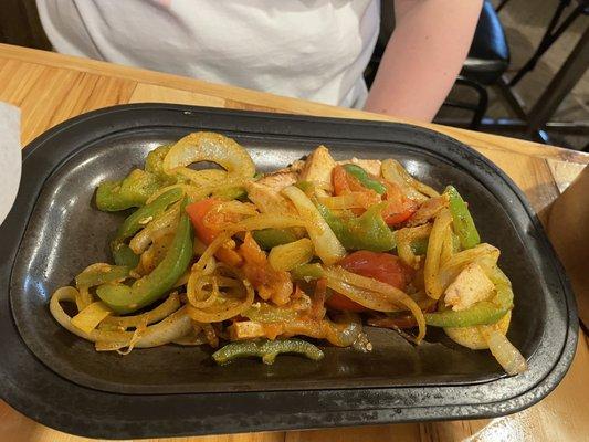 Chicken fajitas