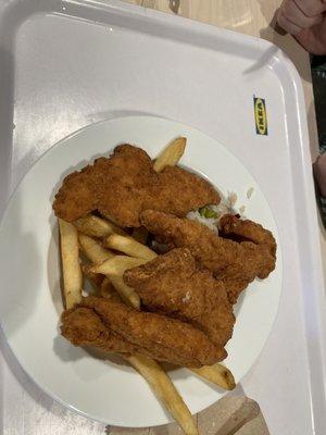 Chicken fingers and fries