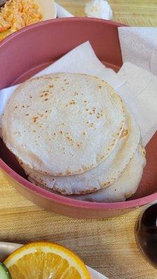 Hand-made tortillas