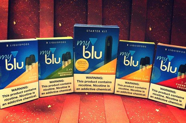 My blue vape and pods - more flavors available