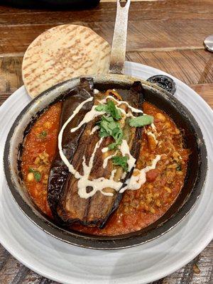 Moroccan Eggplant Farro Bowl