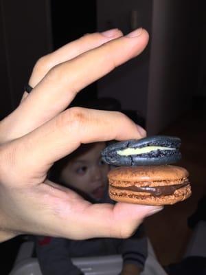 Cookies & Cream and Nutella Macarons