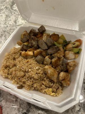 Hibachi Steak and Chicken Dinner