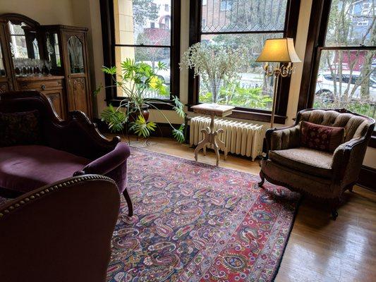 pretty plants and welcoming chairs