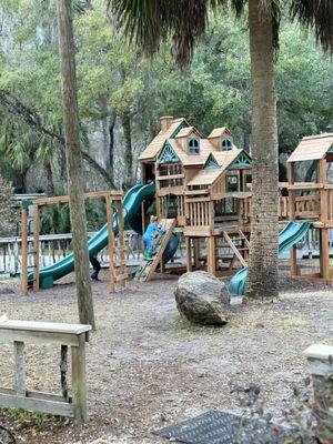 Beautiful playground and fenced in