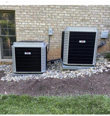 Two new Heil ac units.