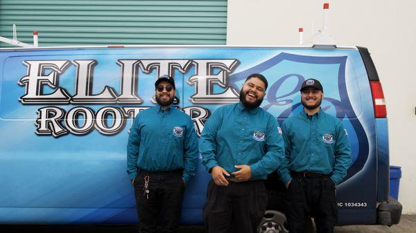 Elite Rooters team always delivers quality service with a smile.