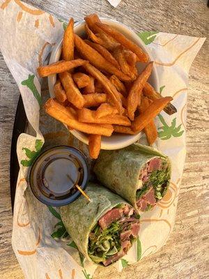 Seared ahi wrap