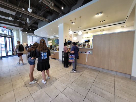 Front ordering station at Panera