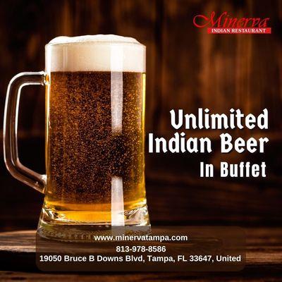 Indian Beer in Buffet