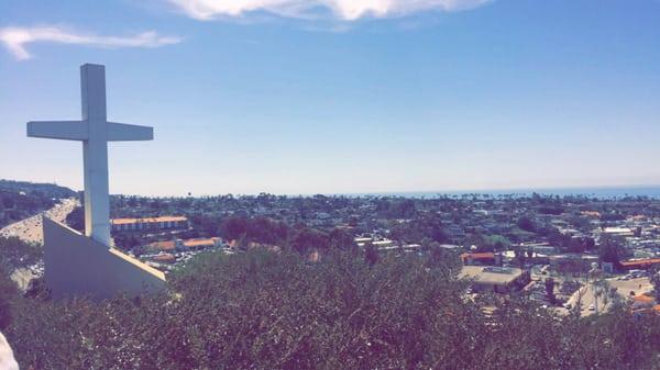 Just a breathtaking view and the cross just makes it 100 times better :)