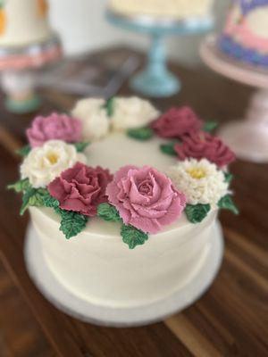 Fun Buttercream Floral:)