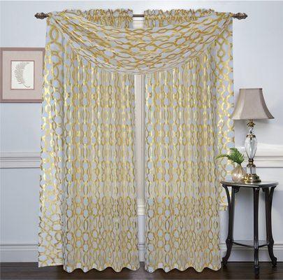 Lloyd Rod Pocket Curtain Panel $14.99, we also carry the matching scarf for $19.99